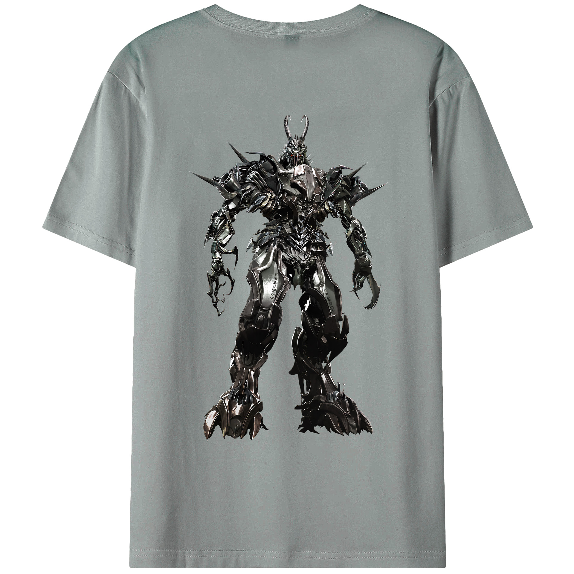 （画像用） Transformers トランスフォーマー 綿100％ メンズ半袖Tシャツ（バックプリント） 通気性